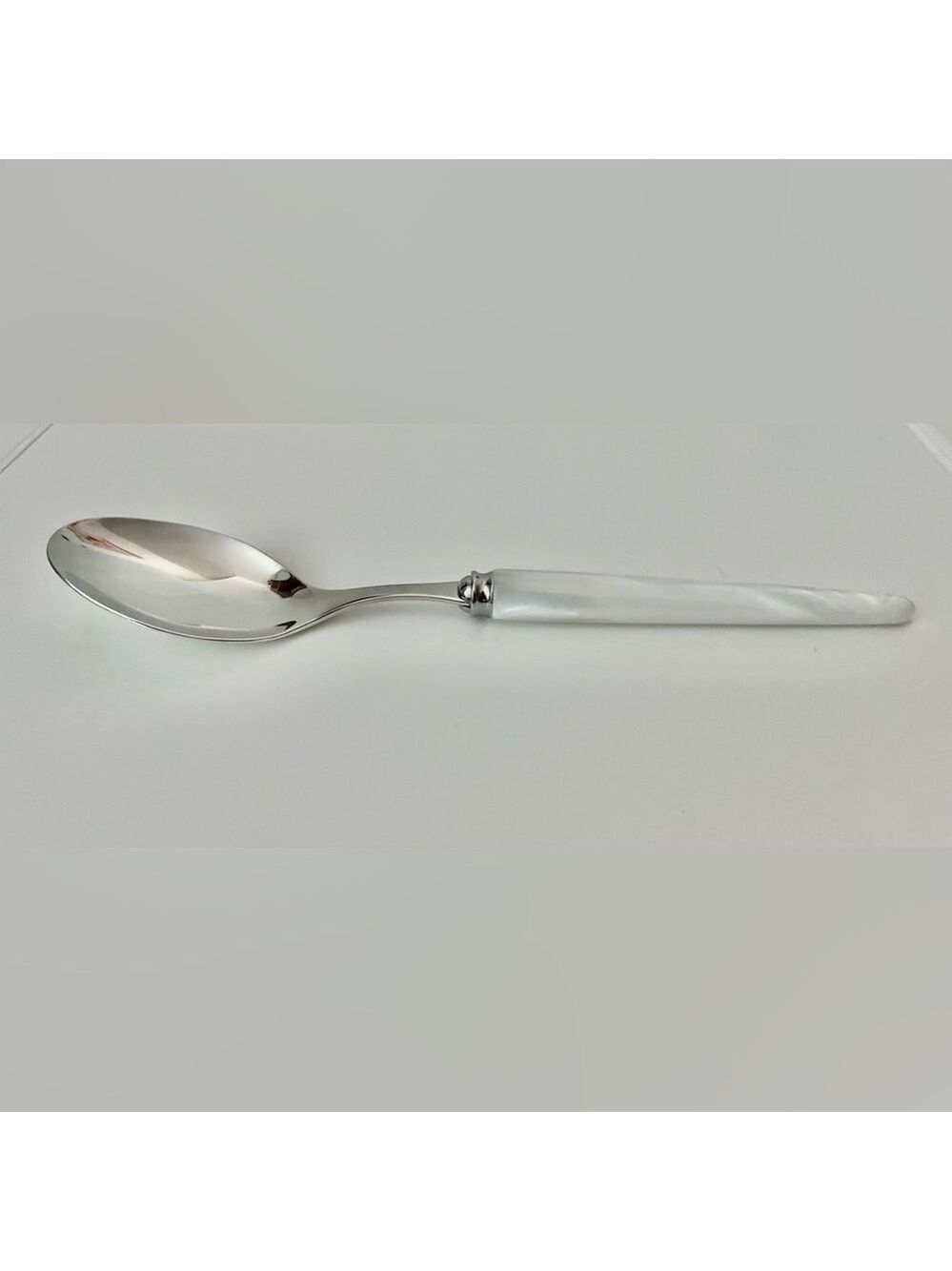 NWOT CAPDECO Elegant Tang White Dining Spoon Set of 6 - Picture 4 of 4